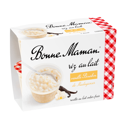 Bonne Maman – Riz au lait & Semoule au lait 4x100g 0,30 € DE RÉDUCTION