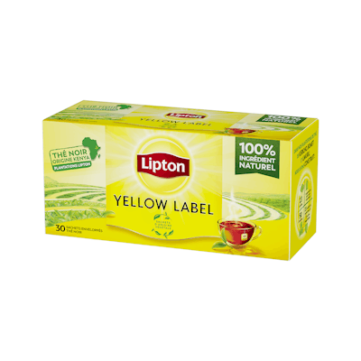 Lipton – Thé noir Yellow Label 100% Origine Kenya 0,40 € DE RÉDUCTION