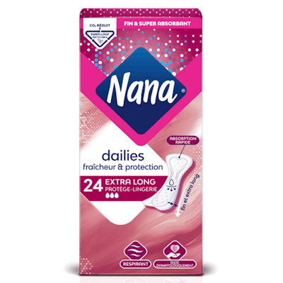 Nana – Protège-Lingeries absorbants​ 0,30 € DE RÉDUCTION