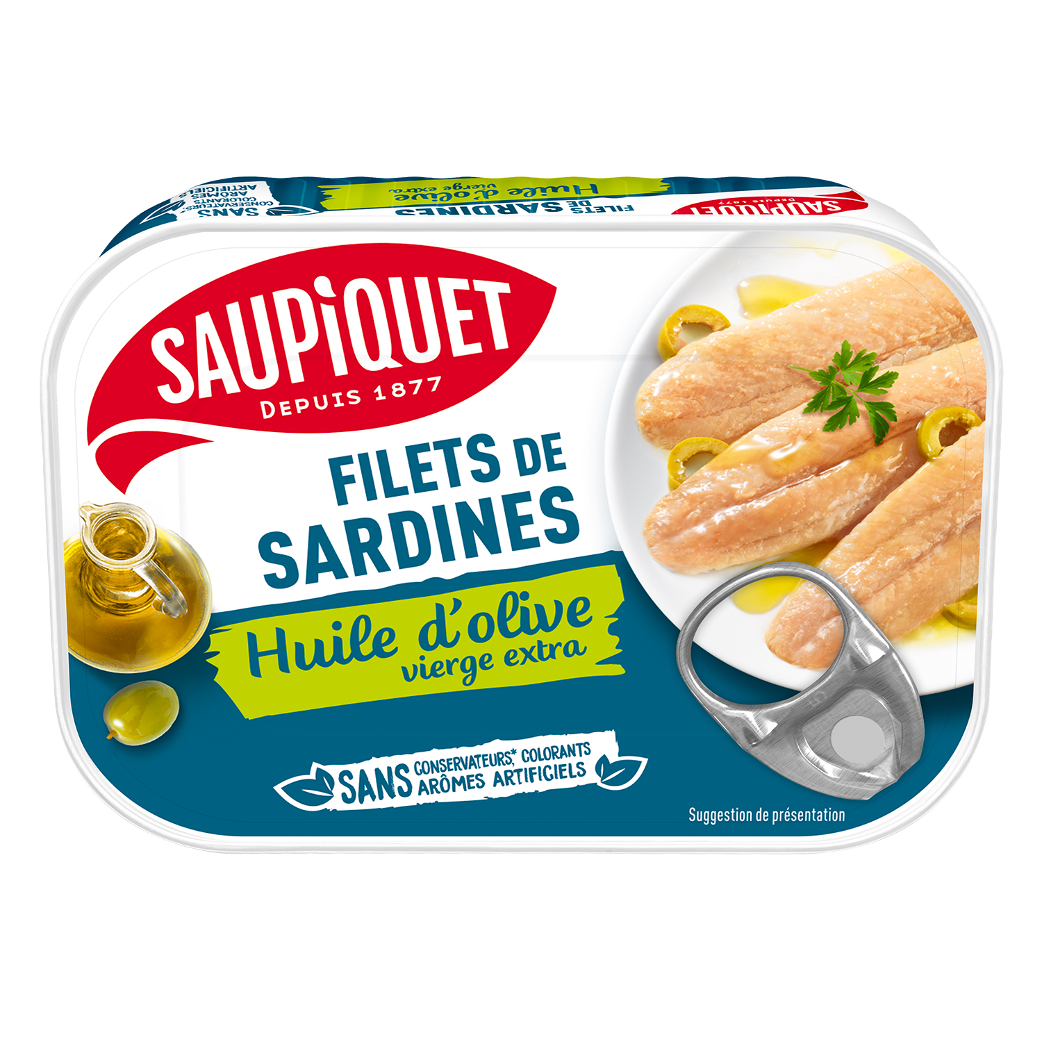 Saupiquet - Filets de Sardines Huile D'olive Vierge Extra