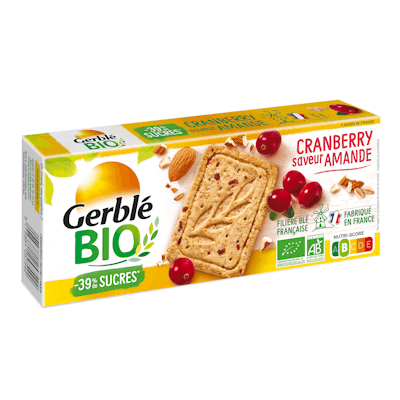 Gerblé – Biscuits BIO 0,40 € DE RÉDUCTION